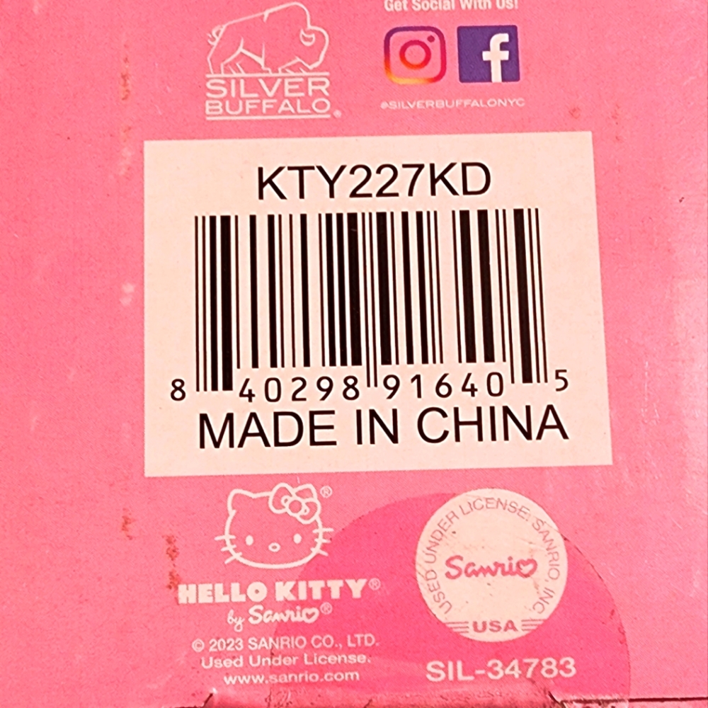 Hello Kitty Ceramic Bowl w/ Chop Sticks